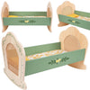 Classic world wooden cradle vintage doll bed - uni