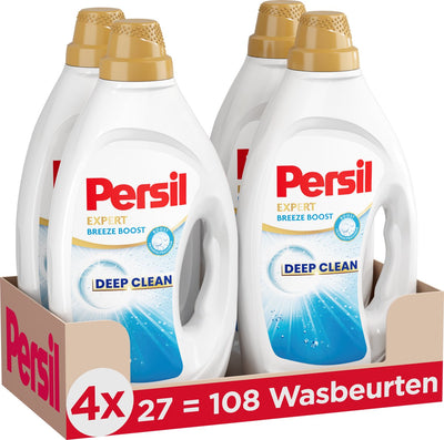 Persil gel breeze boost - liquid detergent - for all colors of laundry - hygienic freshness - 4 x 27 washes