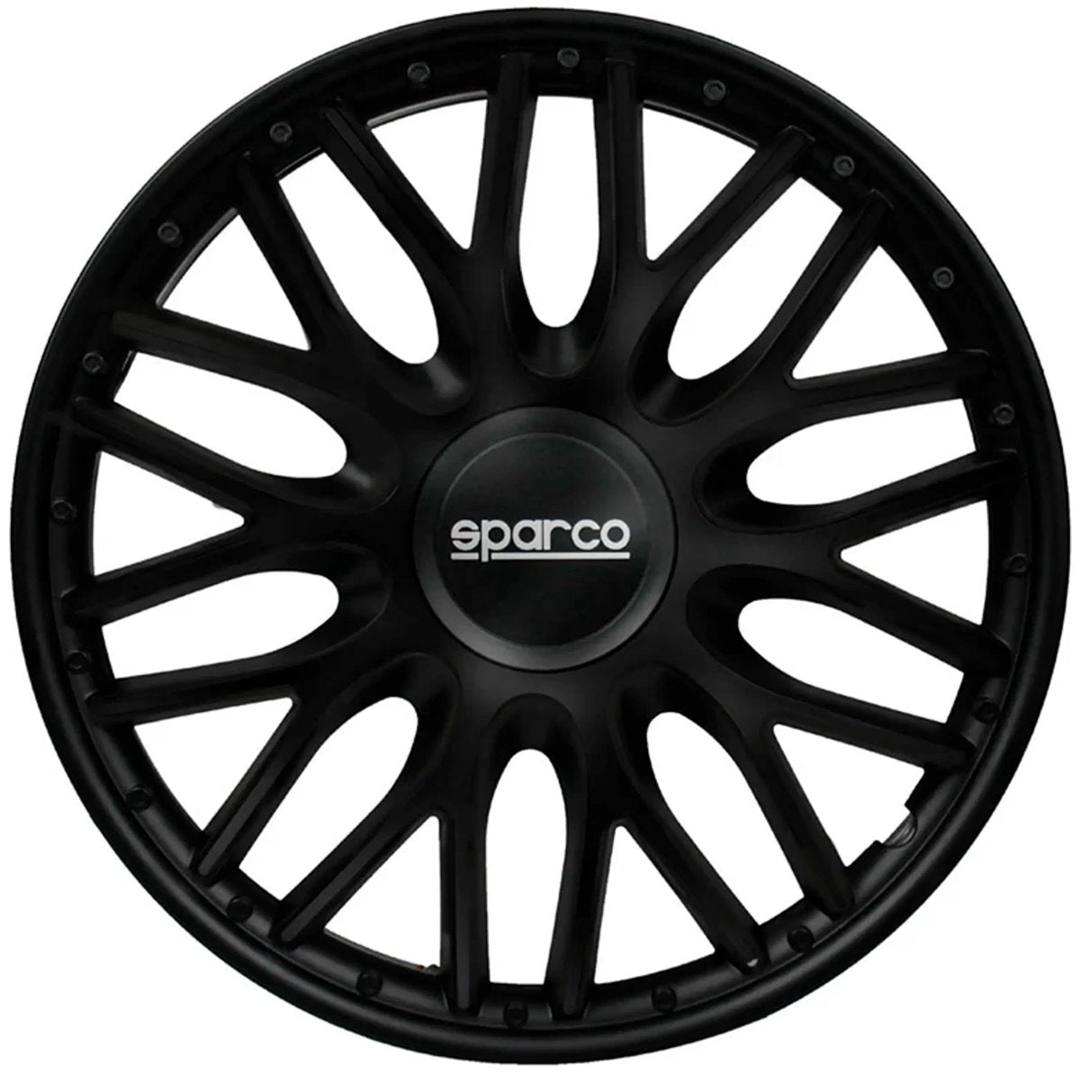 Coprimozzi Sparco Roma - 15 pollici - neri - set da 4 pezzi