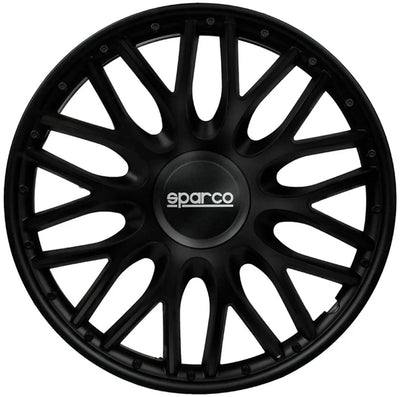 Coprimozzi Sparco Roma - 15 pollici - neri - set da 4 pezzi
