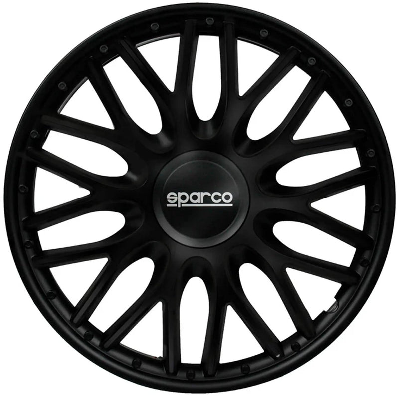Coprimozzi Sparco Roma - 15 pollici - neri - set da 4 pezzi