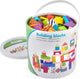 New classic toys ® bloques de construcción de madera - bloques 100 piezas - fantasía - fsc
