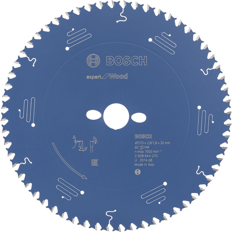 Lama per sega circolare Bosch expert per legno 210x30x2,8 1,8x30 t