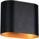 Trio alani - wandlamp - zwart-goud - excl. 1x g9 3 w - verlichting omhoog en omlaag - wandmontage