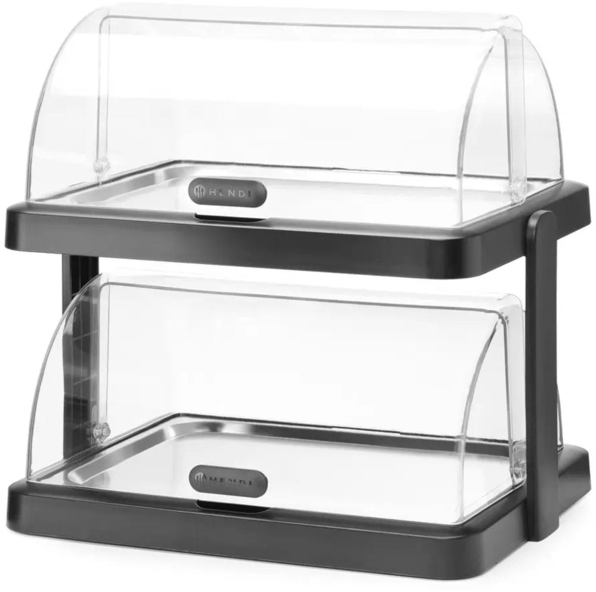Presentación Hendi rolltop refrigerada - 2 niveles - acero inoxidable - 440x320x440 mm