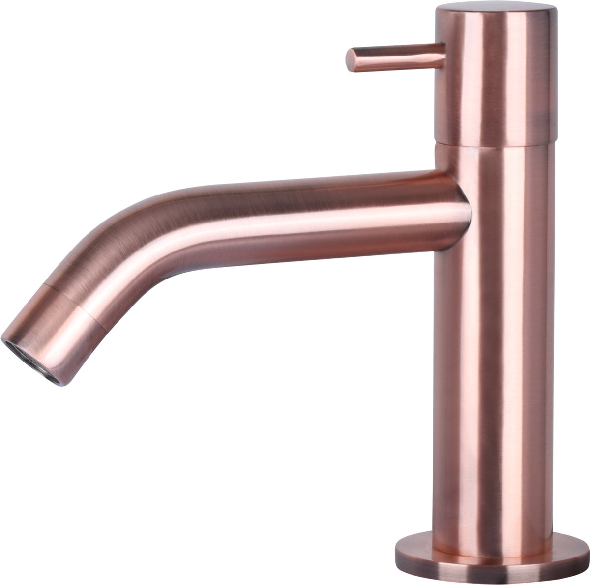 Rubinetto acqua fredda Differnz - curvo - rame rosso