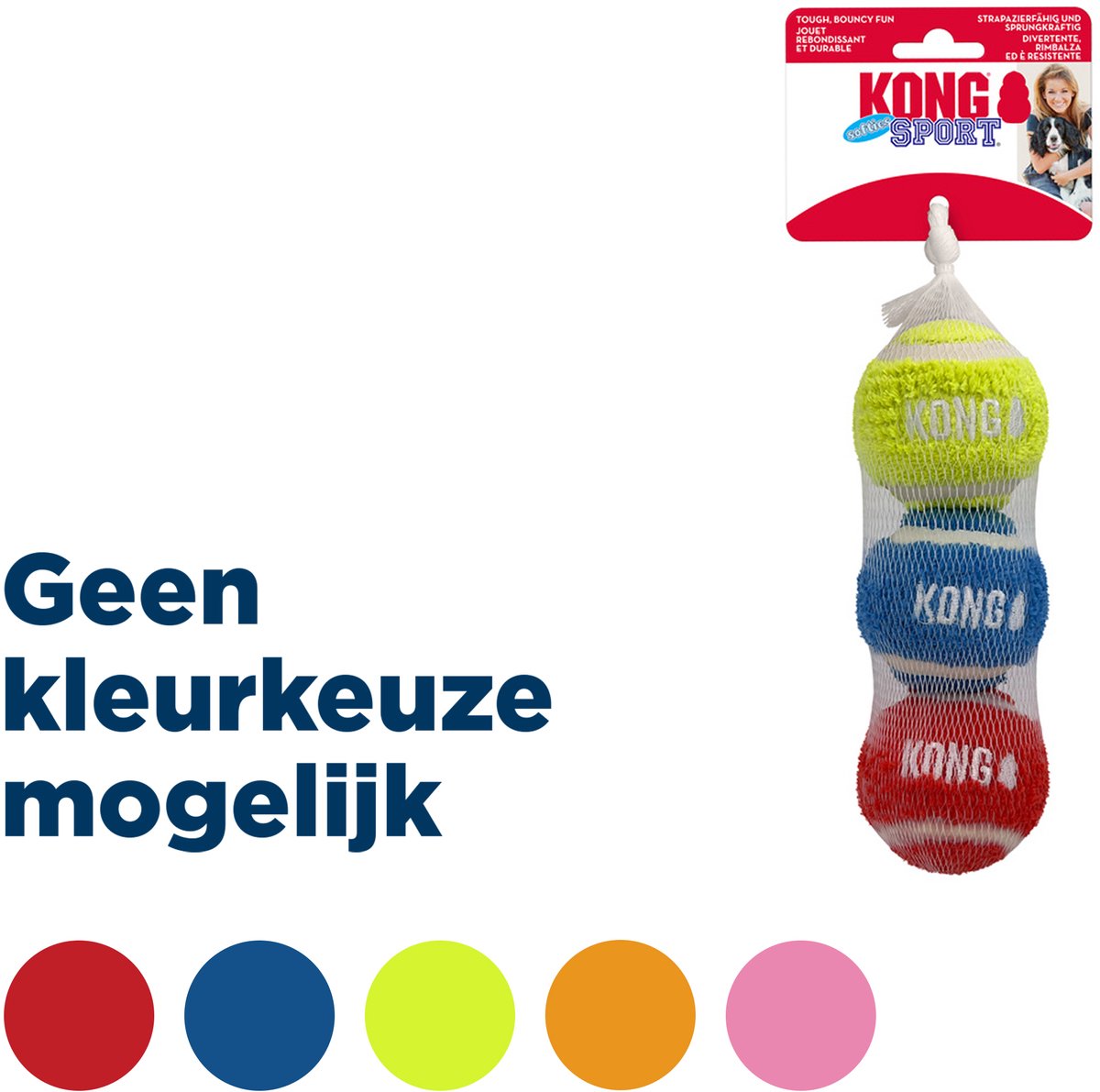 Pelotas Kong sport softies - juguetes para perros - surtido 3 piezas medianas