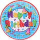 Piatto compleanno Eddy Toys buon compleanno 18 cm - 1 pezzo