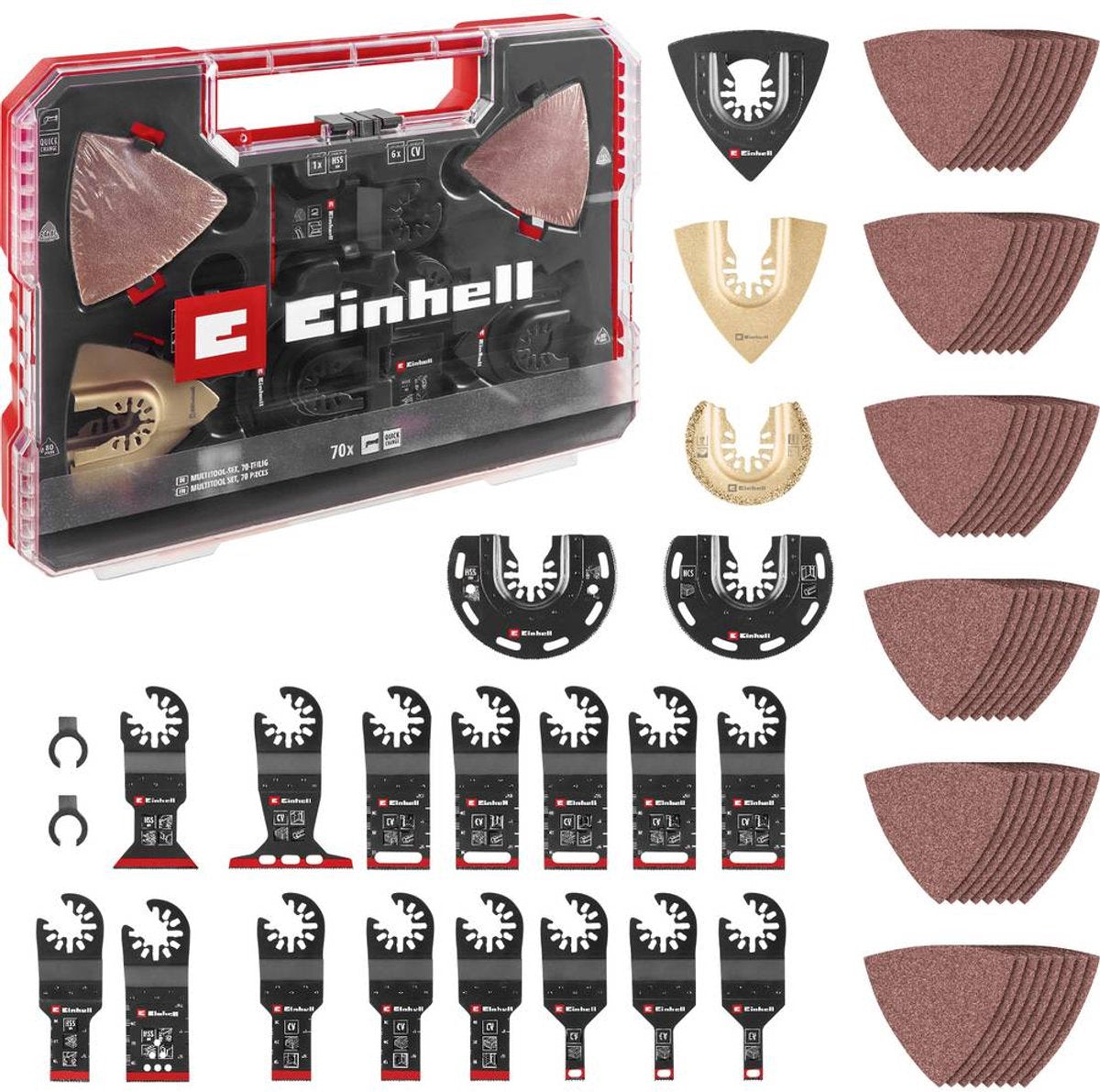 Einhell multi-tool set - 70 pieces - XXL case