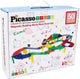 Selecta Picassotiles Race Track - Magnetic Building Tiles, 50dlg.