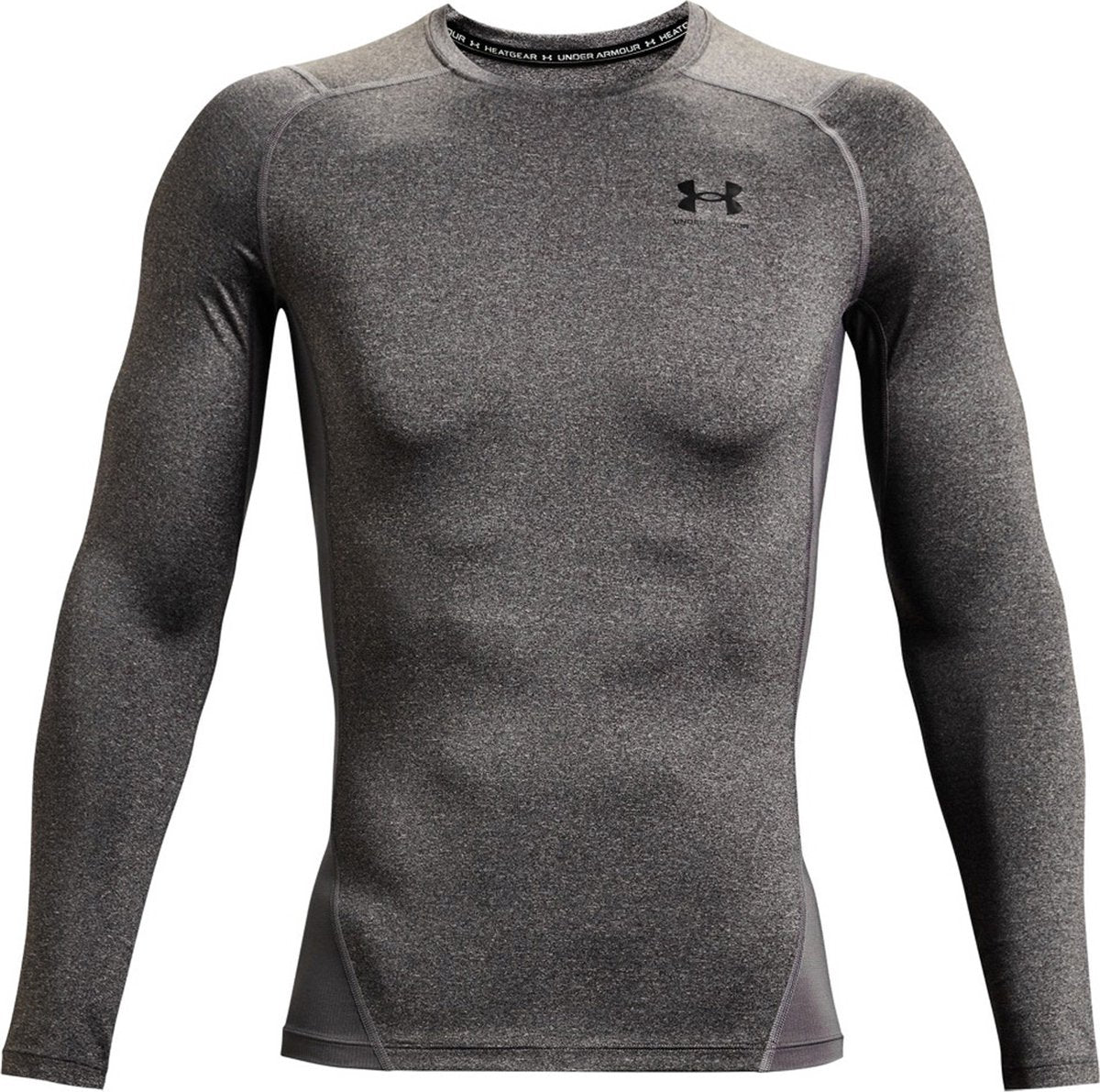 Maglietta sportiva Under Armour UA HG Armor Comp LS-Gry da uomo - Carbon Heather - Nera