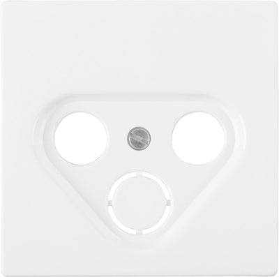 Merten d-life central plate - radio TV - polar white