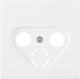 Placa central Merten d-life - radio TV - blanco polar