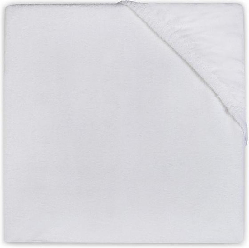 Jollein sábana bajera molton cuna 40x80 90cm - blanco