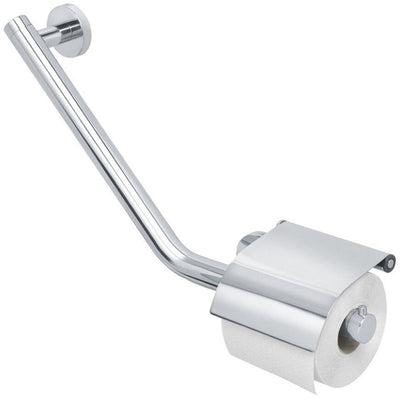 Tiger Boston - confort safety - asa - soporte de pared con portarrollos con tapa - izquierda - acero inoxidable pulido