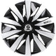 Tapacubos Lazio 14 pulgadas ABS negro plata juego de 4