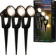 Briloner connect to shine - prikspot - set van 3 - tuinspot uitbreidingsset - tuinverlichting - ip65 - warm wit licht - 22.5x5x6 cm