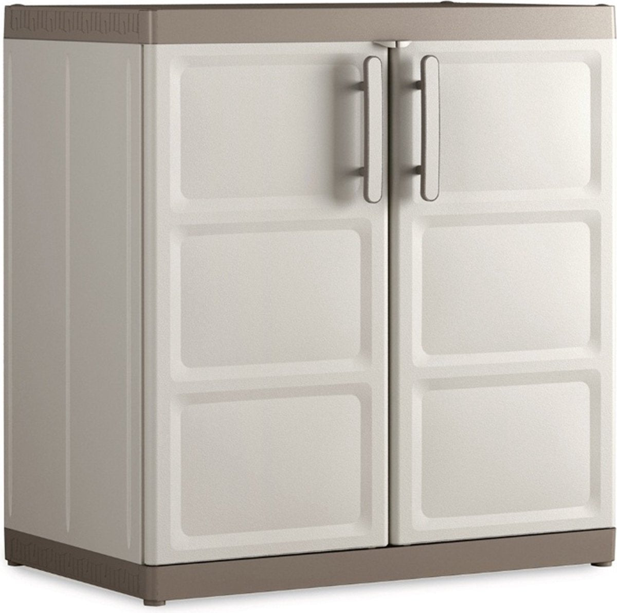 Keter Excellence XL Mobile portaoggetti basso - 2 ripiani - 54x89x93 cm - beige tortora
