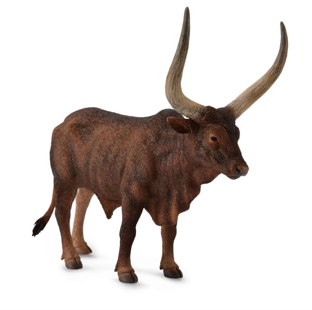 Figura Collecta - toro de ganado watusi - (l) - animales de granja - pintado a mano - miniatura