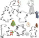 Set di 7 stampini natalizi Ruhhy: forme in metallo per dolci festivi