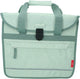 Borsa bici singola Dyto - verde menta - nylon idrorepellente - comoda tasca frontale - dimensioni: 34x32x13cm - capacità 14 litri