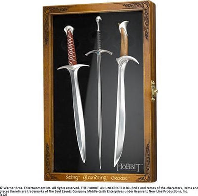 The noble collection set van drie briefopeners (sting, glamdring, orcrist)