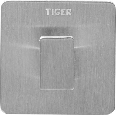 Tirante quadrato Tiger - porta asciugamano - gancio - acciaio inossidabile spazzolato