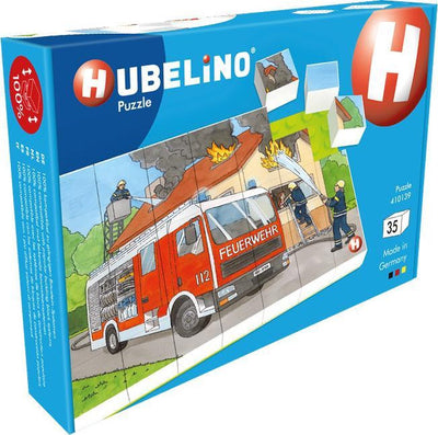 Brigada de bomberos de rompecabezas de bloque Hubelino, 35º.