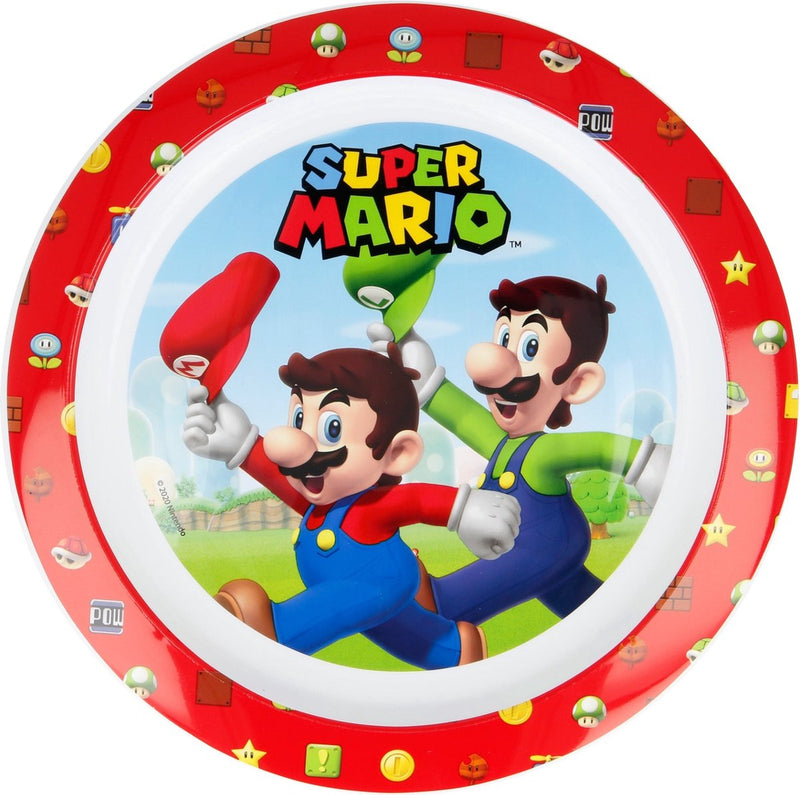 Piatto Stor super mario bros junior - rosso bianco - 22 cm
