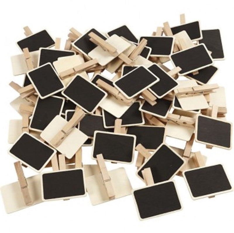 Lavagna aziendale Creativ con mollette misura 6,8x4,7 cm 100 pezzi 1 scatola