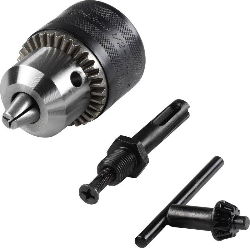 Wolfcraft - Set adattatori per mandrino portapunta SDS plus - 3 pezzi - 2649000