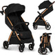 Passeggino Lionelo Ingrid - passeggino fino a 22 kg - sistema di chiusura automatica - ruote EVA a 360° - tendalino XXL con UPF50+ - schienale e poggiapiedi regolabili - pannello di ventilazione panoramico - portabicchieri e cestino