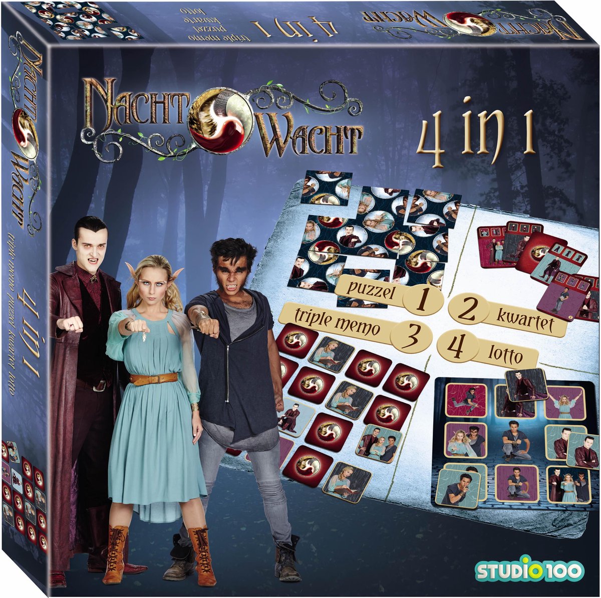 Gioco da tavolo Night Watch - Gioco 4 in 1