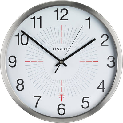 Unilux outdoor clock gray radio-controlled