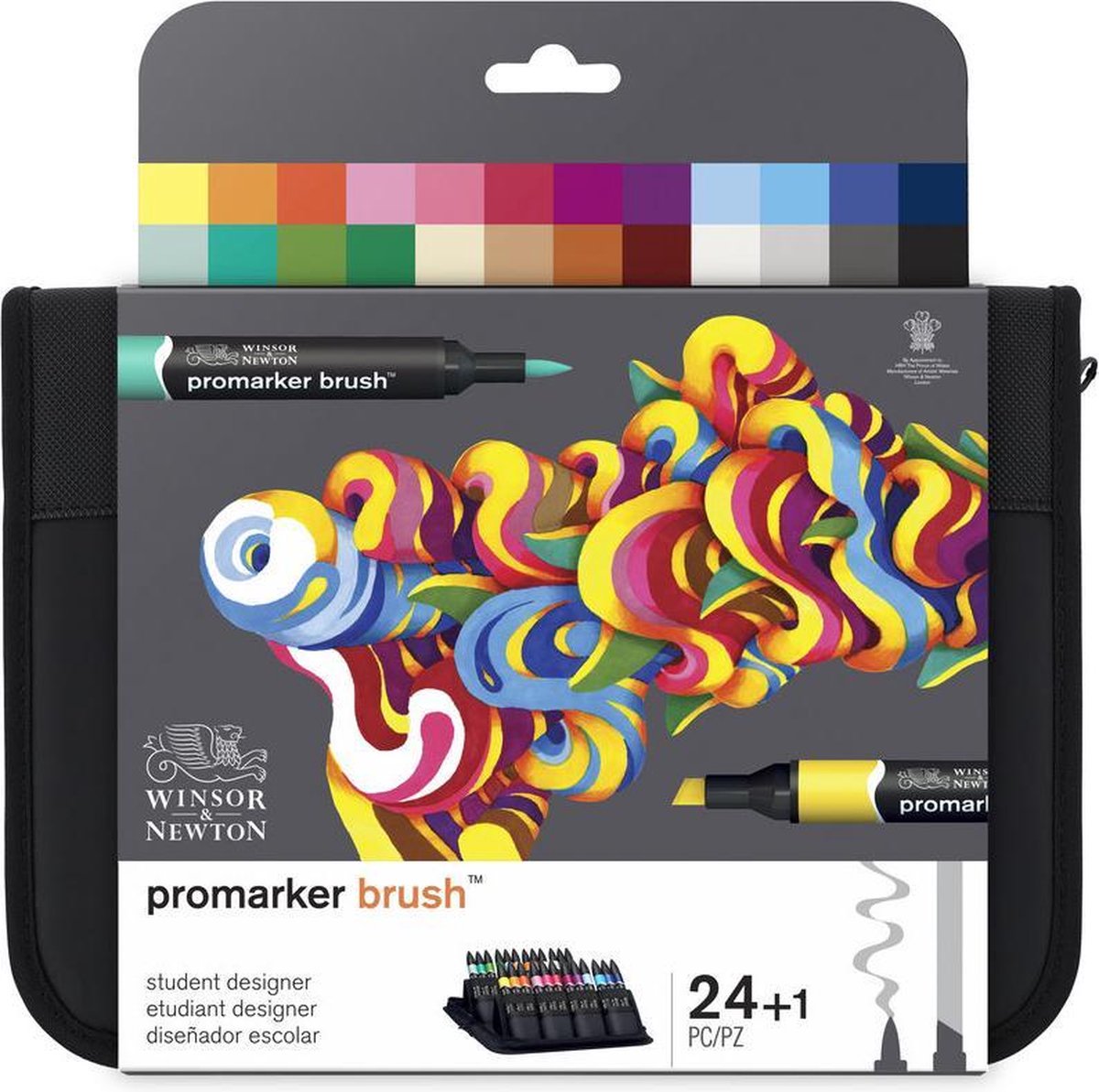 Winsor Newton 0290079 Pennello Promarker Student Designer Set 24 | Pennarelli per alcol professionali