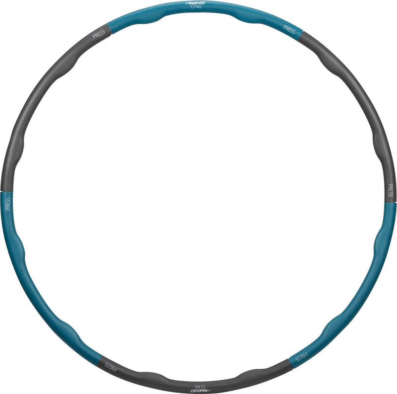 Avento hula hula fitness - 1,5 kg - azul gris - diámetro 100 cm