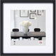 Stile Walther in acciaio - cornice in plastica - misura foto 20x20 cm - nera