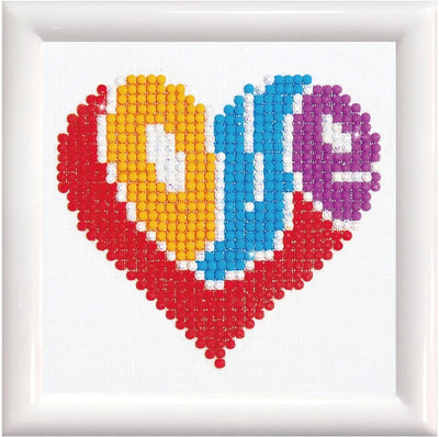 Diamond dotz® diamond dotz love - diamond painting - 649 dotz - 10x10 cm