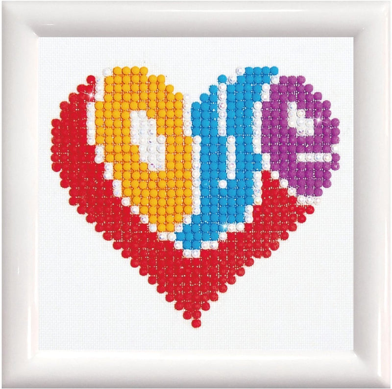 Diamond dotz® diamante dotz amore - pittura con diamanti - 649 punti - 10x10 cm