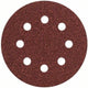 Juego de hojas de lija Bosch de 5 piezas para lijadoras excéntricas perforadas de 115 mm - grano 80