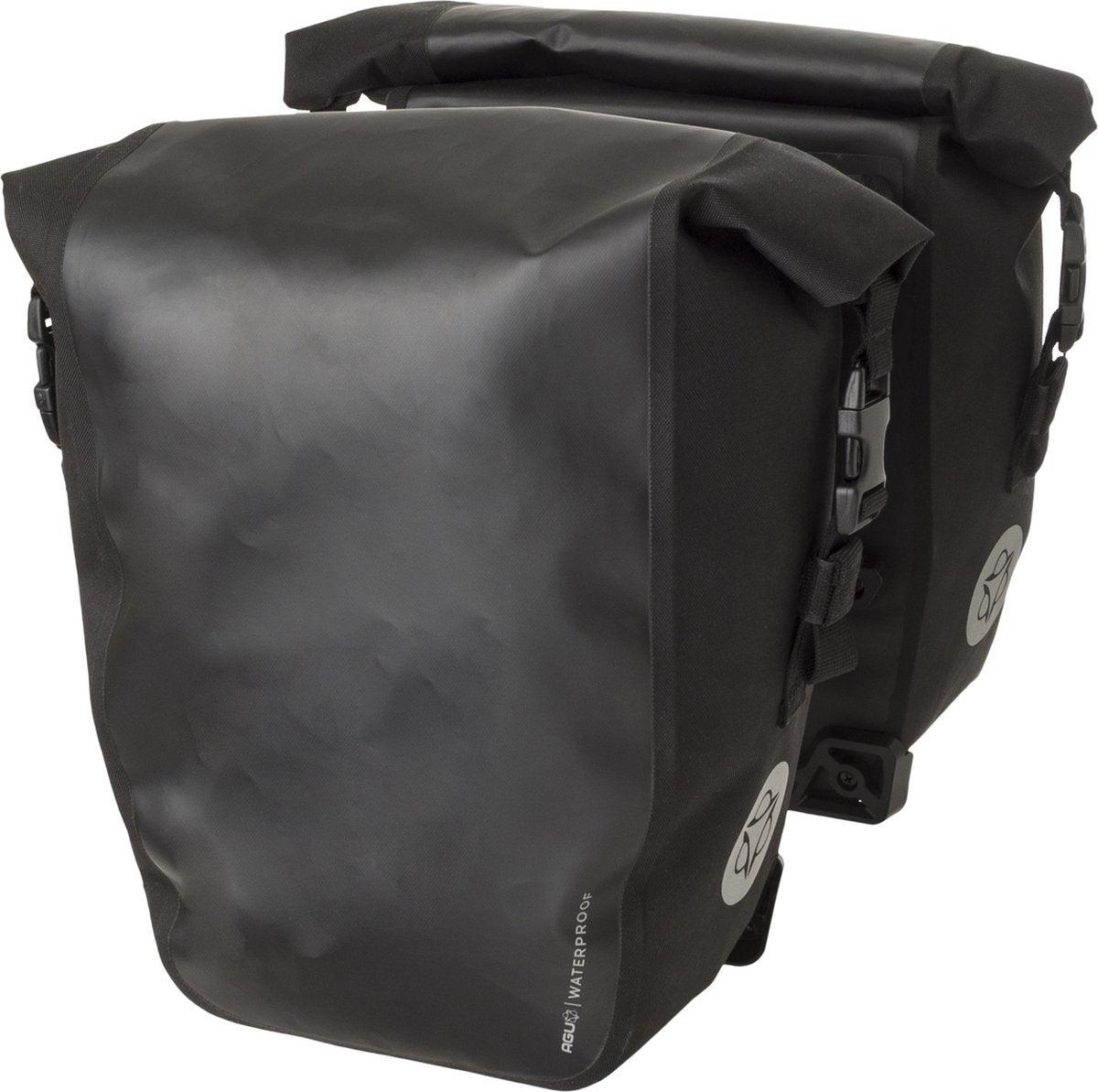 Borsa da bicicletta doppia Agu Clean Shelter click'ngo medium mik nero