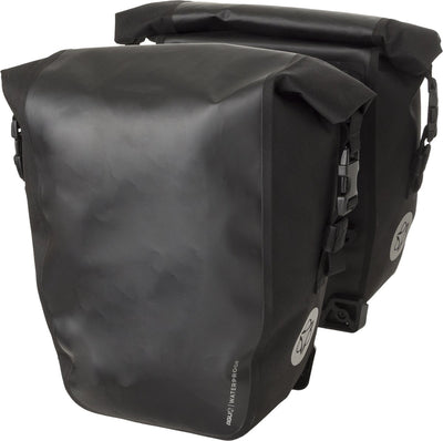 Borsa da bicicletta doppia Agu Clean Shelter click'ngo medium mik nero