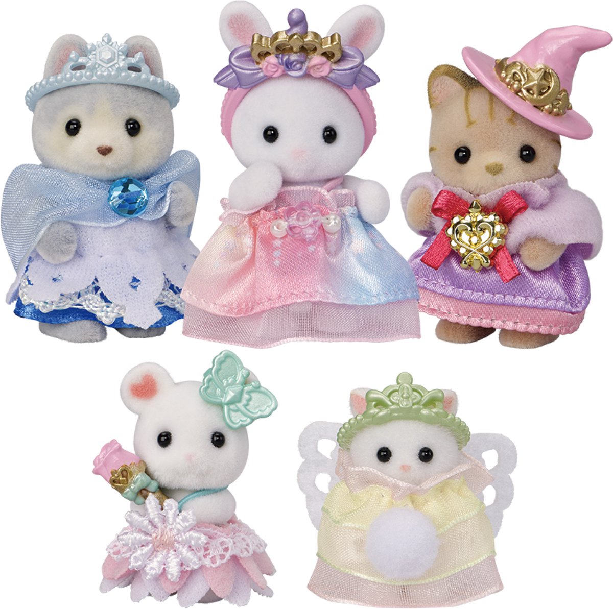 Sylvanian Families 5703 set principessa reale - 5 personaggi di gioco morbidi e vellutati