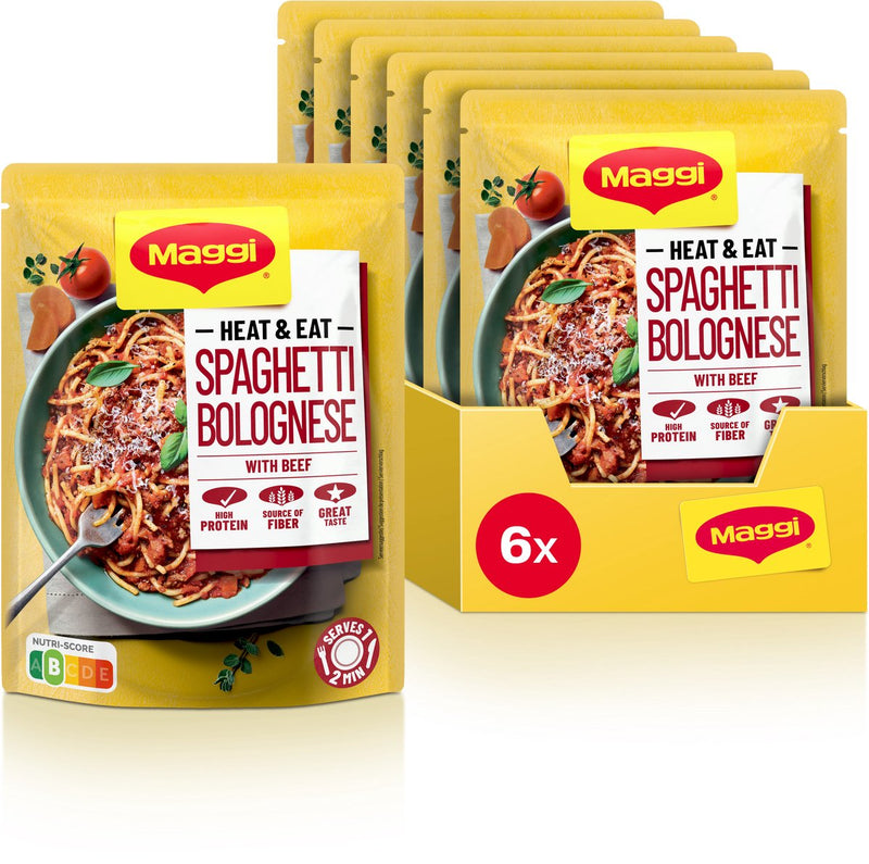 Maggi calor come espaguetis a la boloñesa 6x280g
