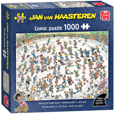 Puzzle Jumbo Jan van Haasteren - skateboard nella ciotola - 1000 pezzi.