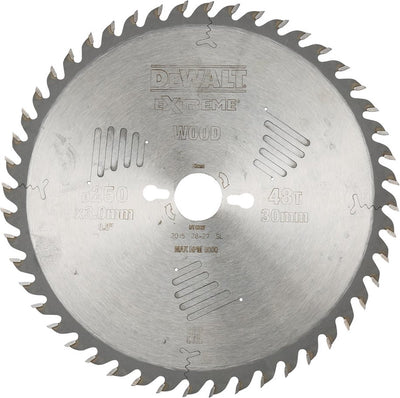 Dewalt dt4323 extreme circular saw blade - 250 x 30 x 48t - wood mdf