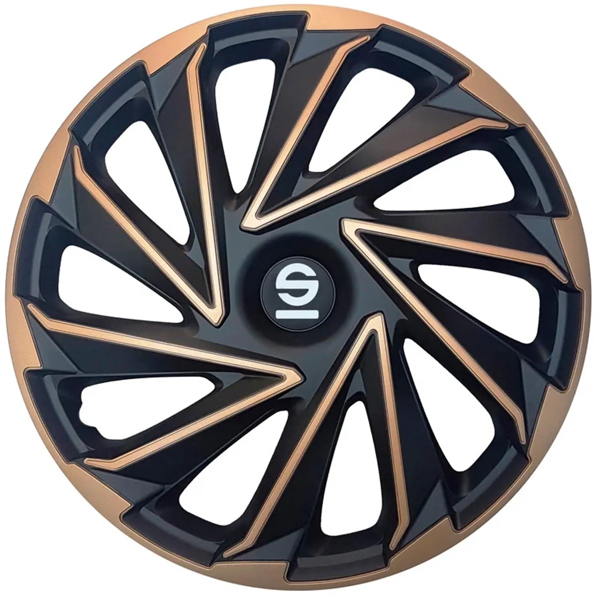 Coprimozzi Sparco varese 15 pollici oro nero - 4 pezzi
