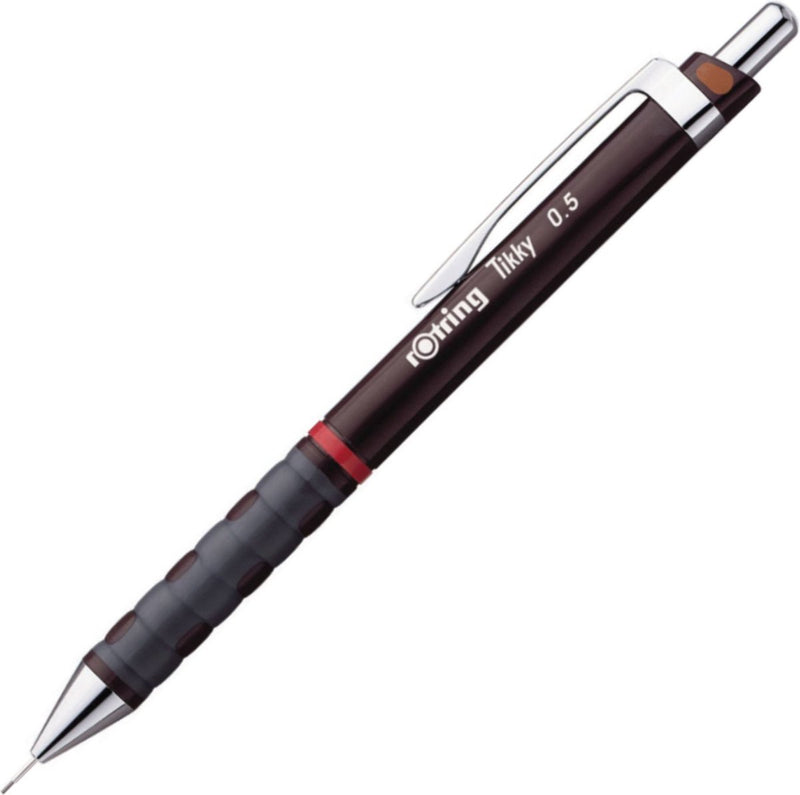 Portaminas Rotring tikky - hb - 0,5 mm - carcasa rojo burdeos