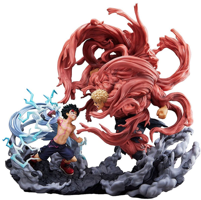 Tomy My Hero Academia Super Situazione Statua in PVC Izuku Midoriya vs. Immagine Muscolare da 30 cm
