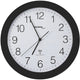 Technoline wt 8000 nero - orologio da parete - analogico - rotondo - finestra in plastica - display dell'ora radiocontrollato - nero